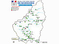 Carte des lieux de baignade en Ardèche